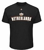 Netherlands Baseball Majestic 2017 World Baseball Classic Wordmark T-Shirt Black,baseball caps,new era cap wholesale,wholesale hats